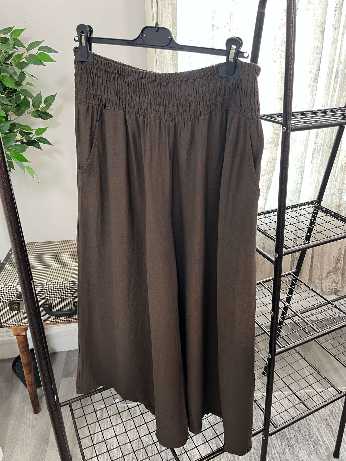 Veronica Elasticated Wide Leg Ankle Grazer