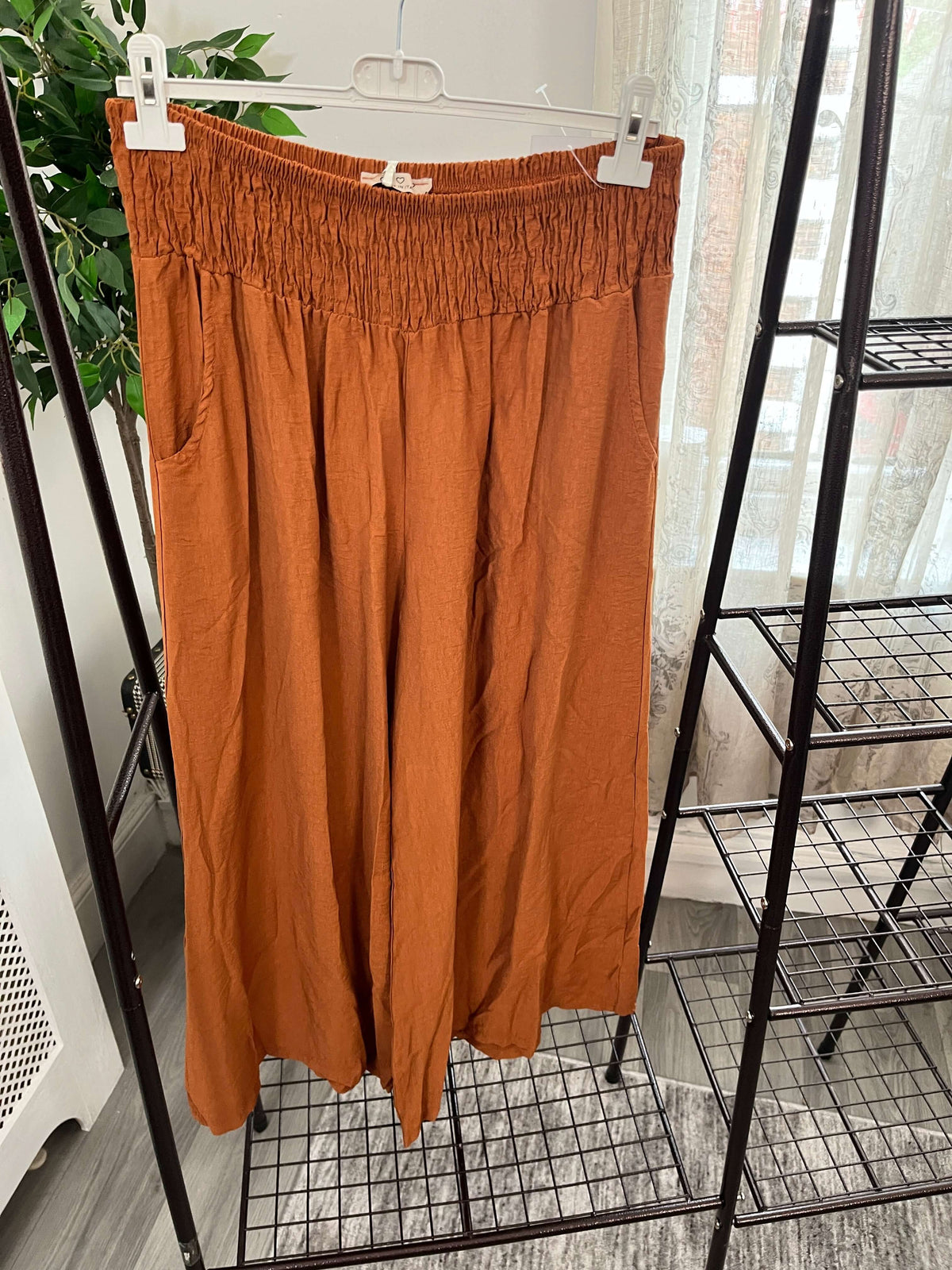 Veronica Elasticated Wide Leg Ankle Grazer