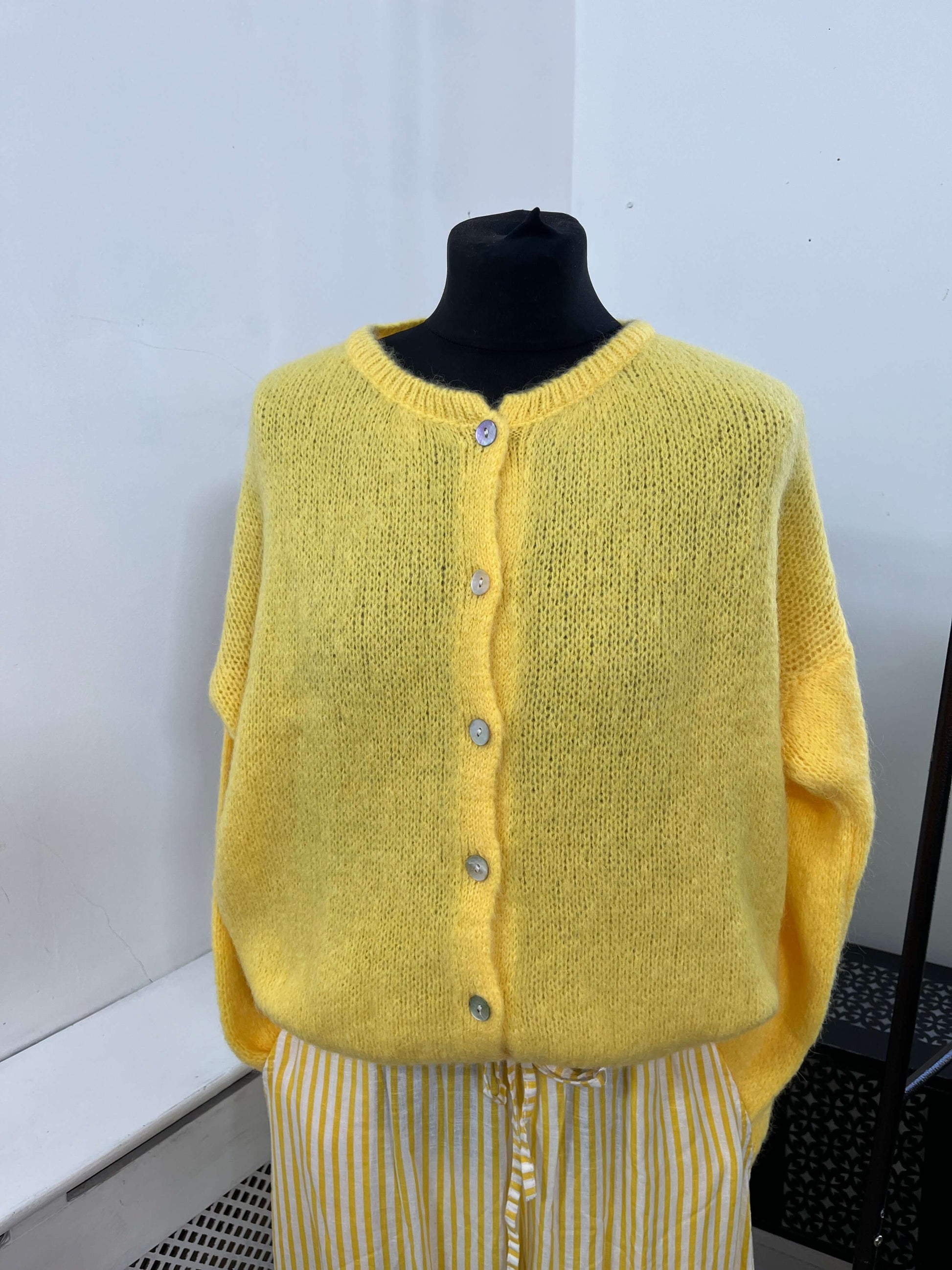 Trudi Long Sleeve Mohair Cardigan