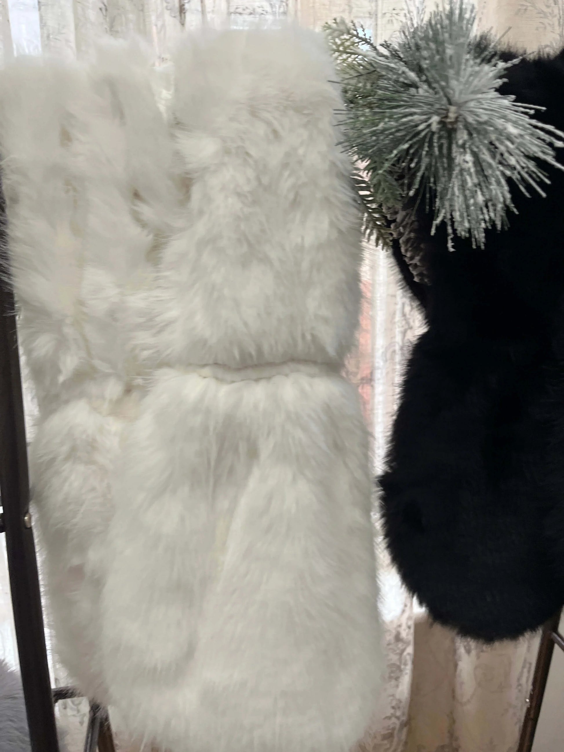 Luxurious Faux Fur Collar Scarf