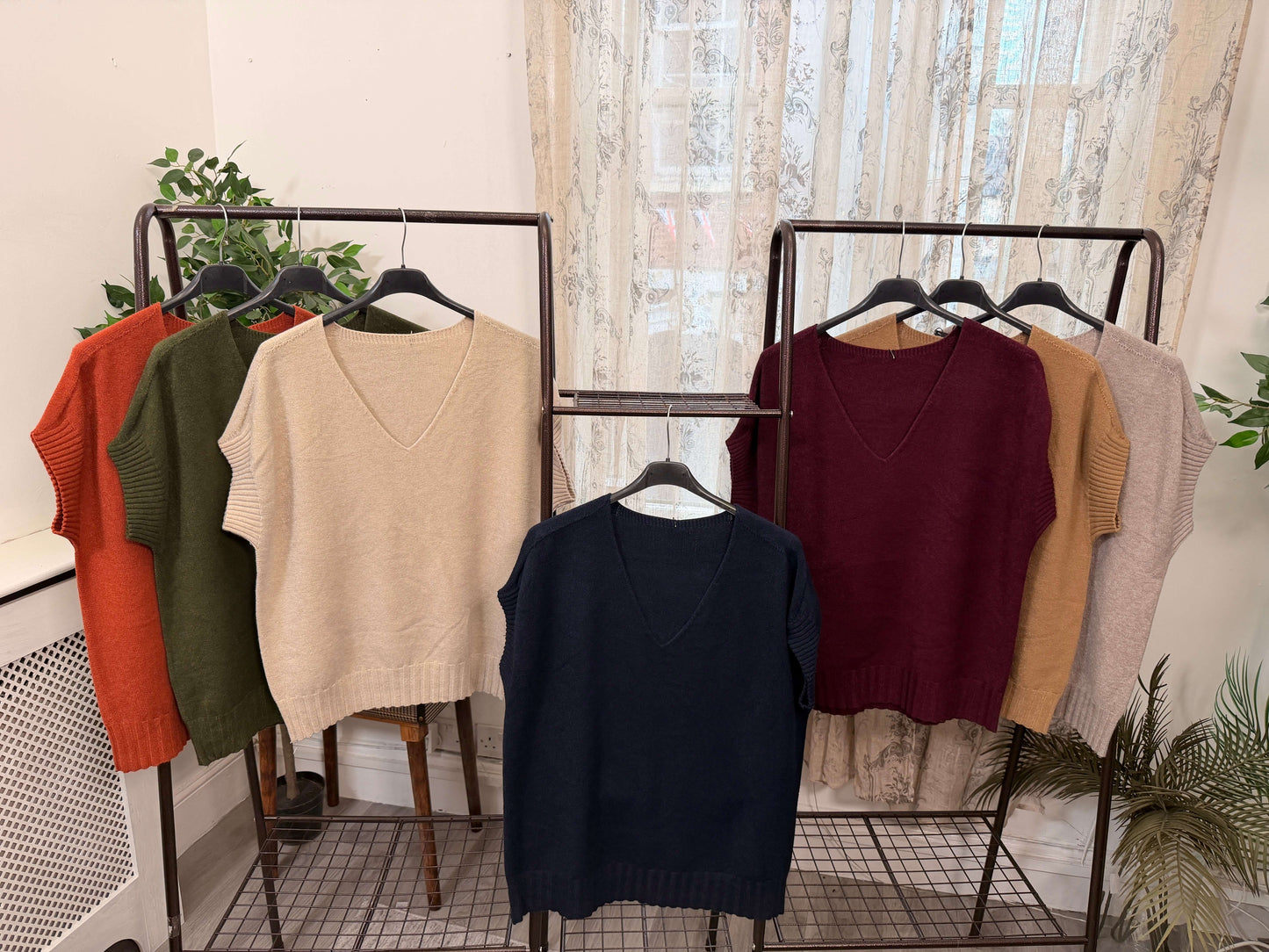 Jennifer V-Neck Tabard Jumpe