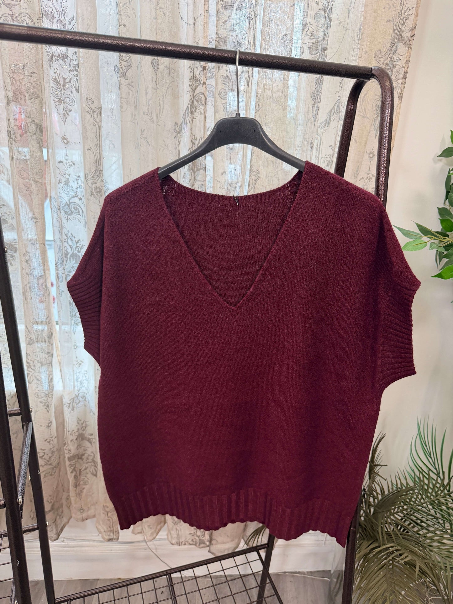 Jennifer V-Neck Tabard Jumpe