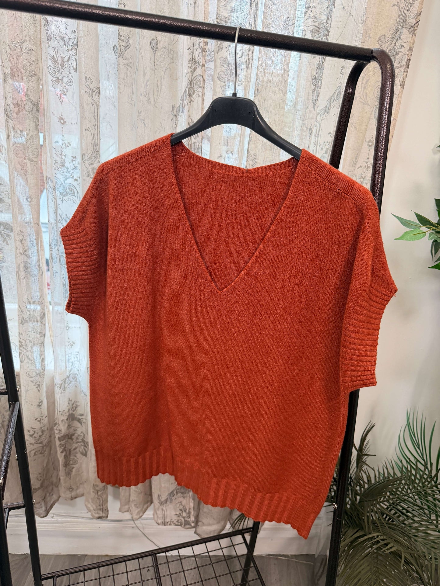 Jennifer V-Neck Tabard Jumpe
