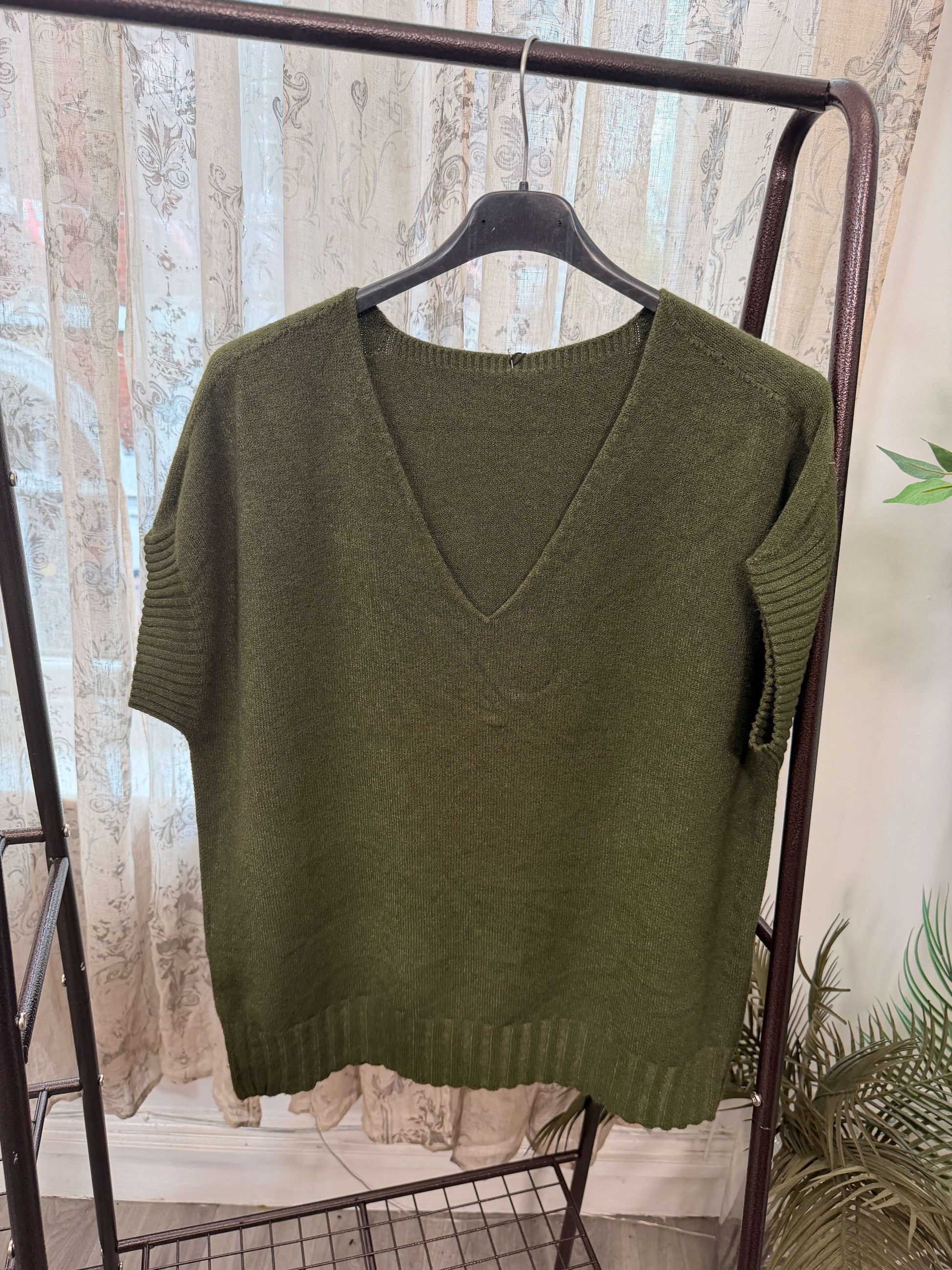 Jennifer V-Neck Tabard Jumpe