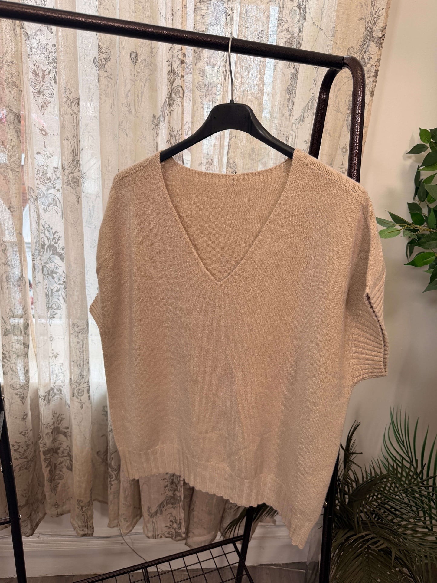 Jennifer V-Neck Tabard Jumpe