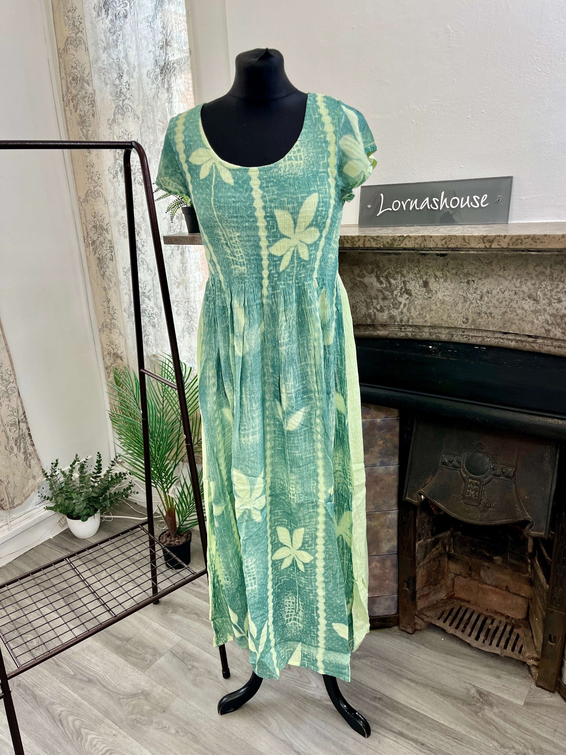 Cap Sleeve Crinkle Sundress