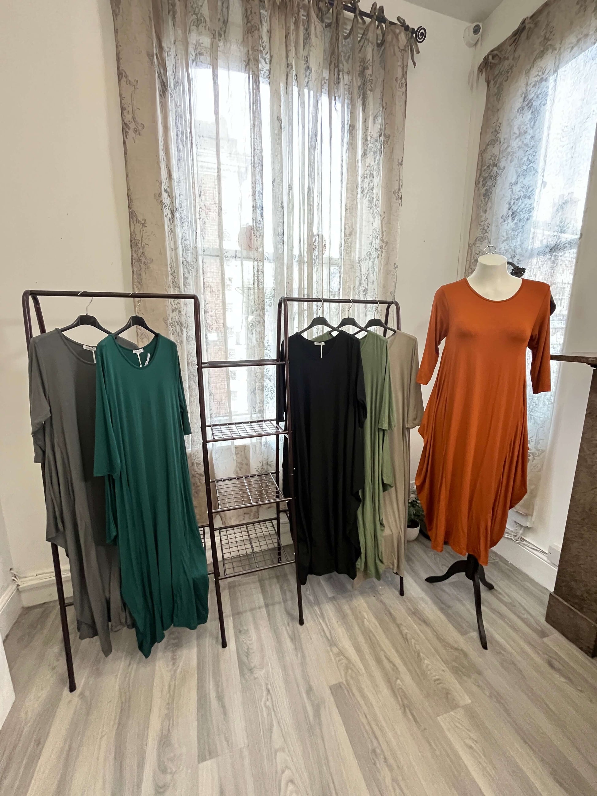 Izzy Round Neck Parachute Dress