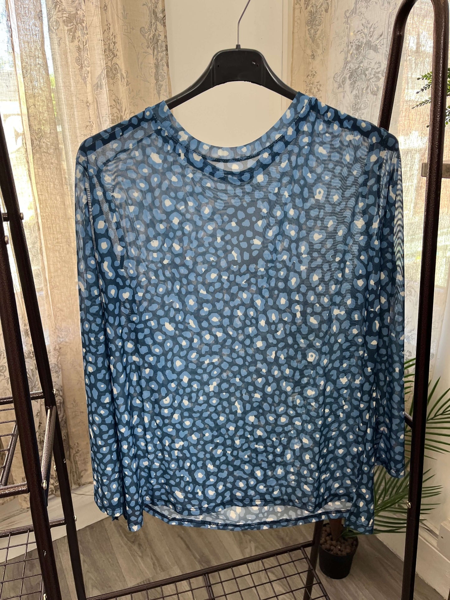 Orla Mesh Layering Top - Cheetah
