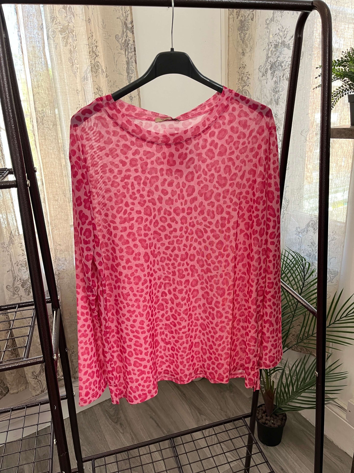 Orla Mesh Layering Top - Cheetah