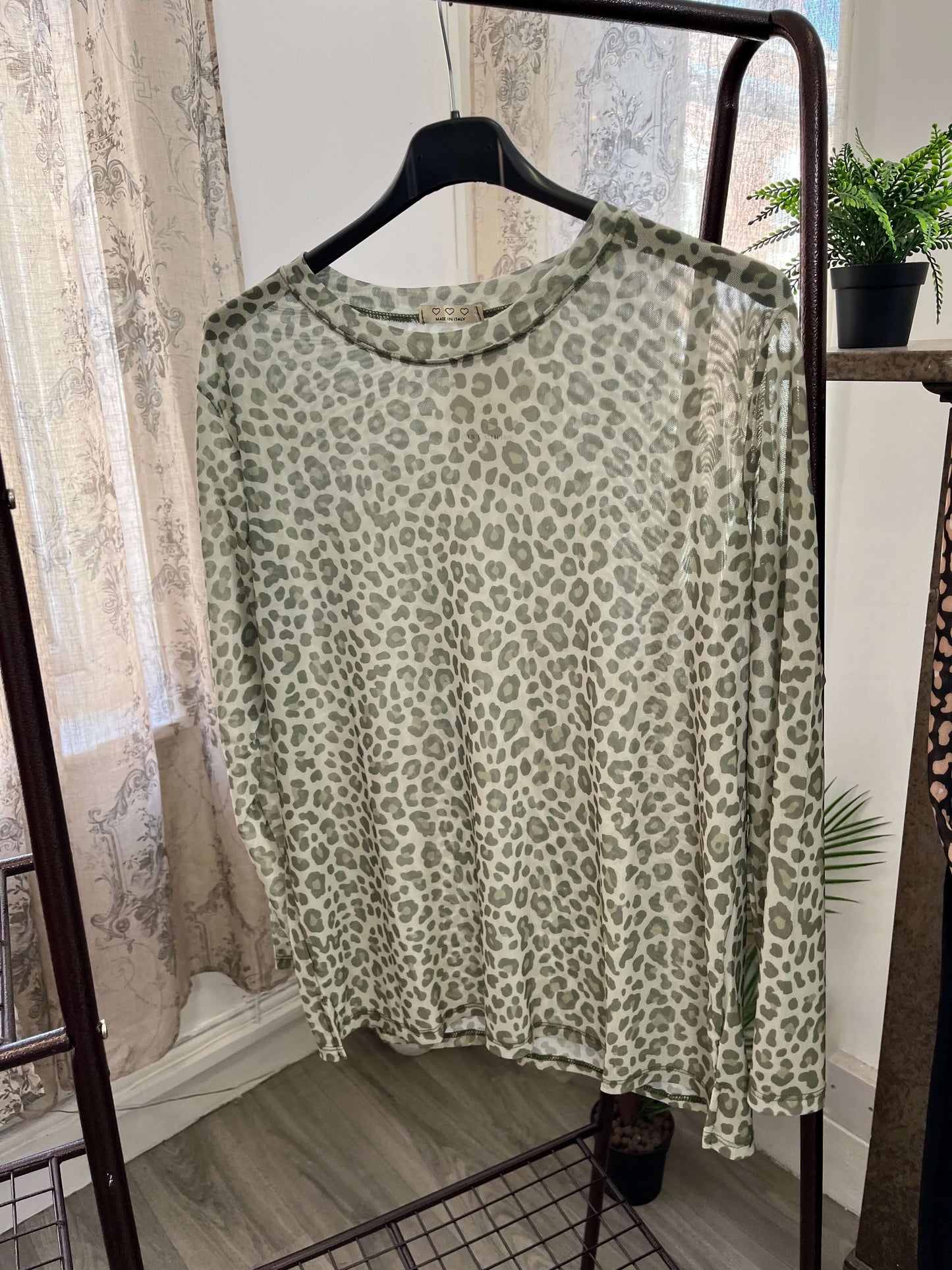 Orla Mesh Layering Top - Cheetah