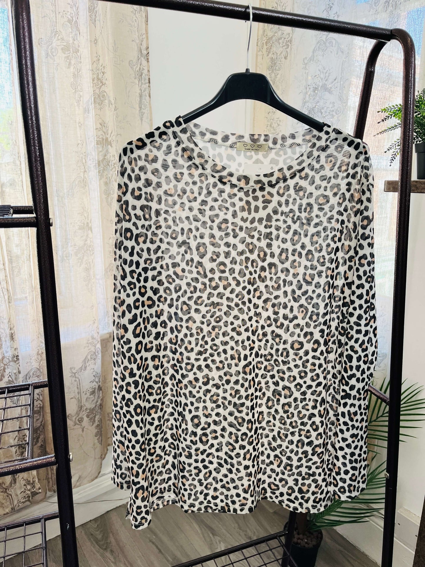 Orla Mesh Layering Top - Cheetah