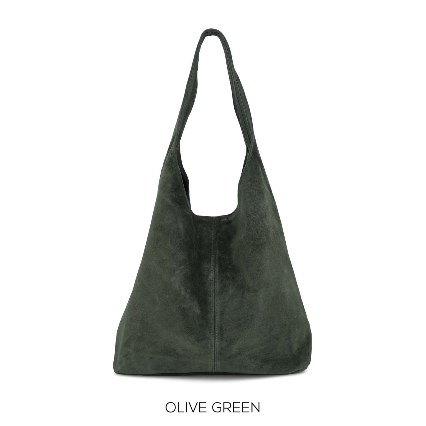 Real Suede Slouchy Hobo Bag