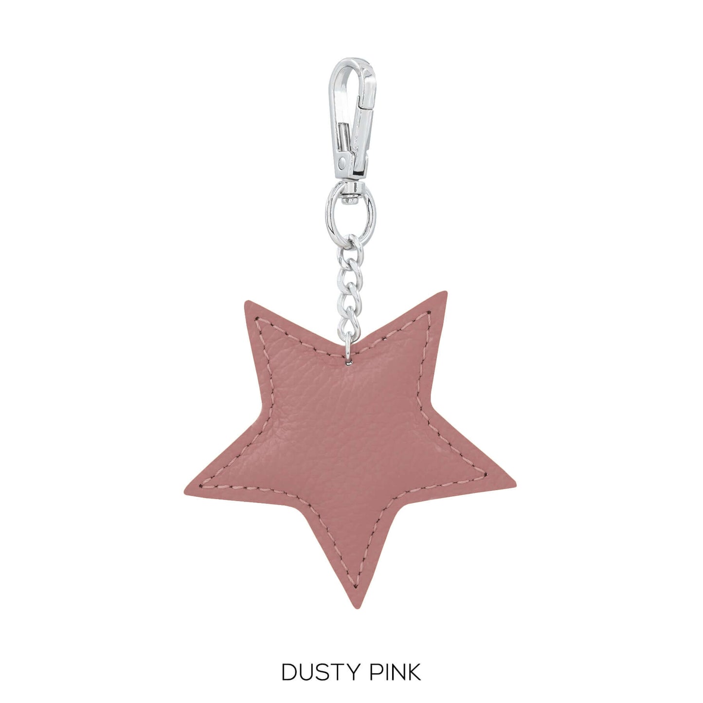 Leather Star Key ring Bag Charm