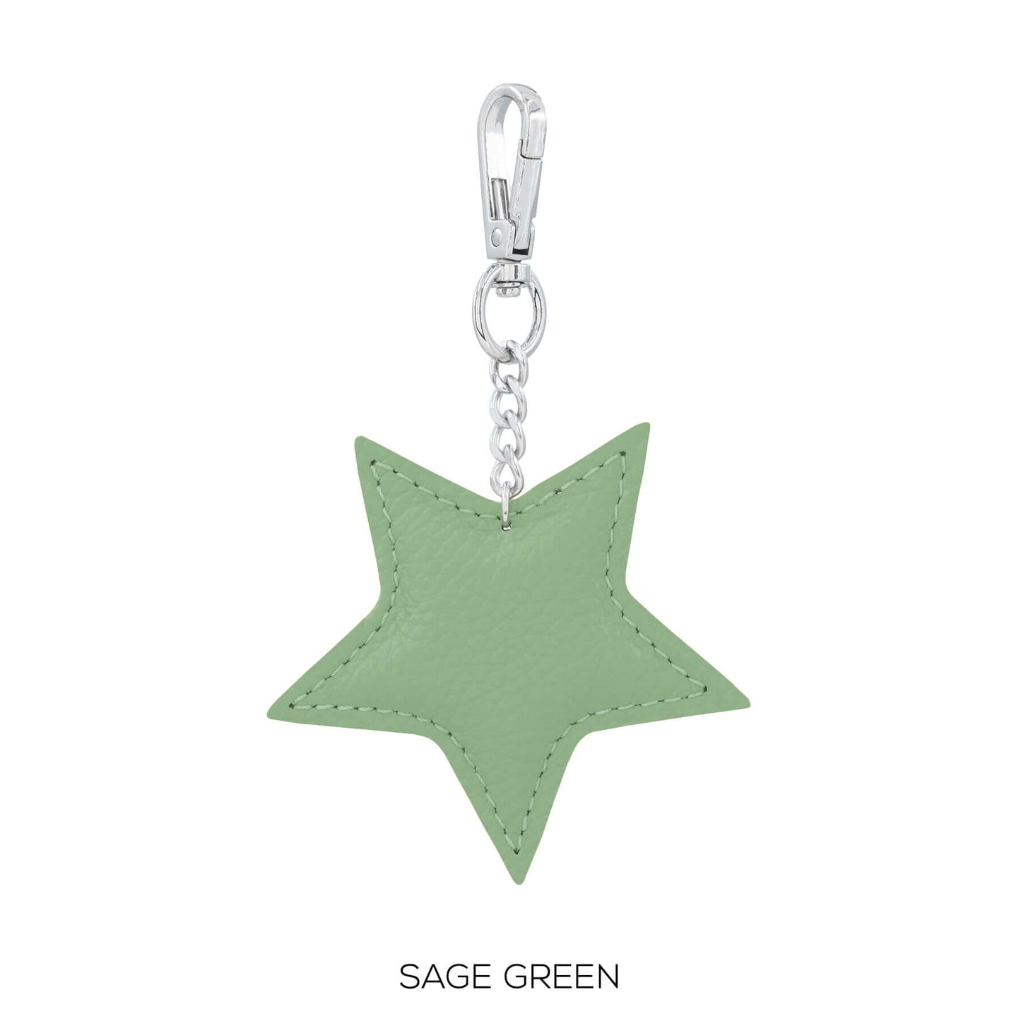 Leather Star Key ring Bag Charm