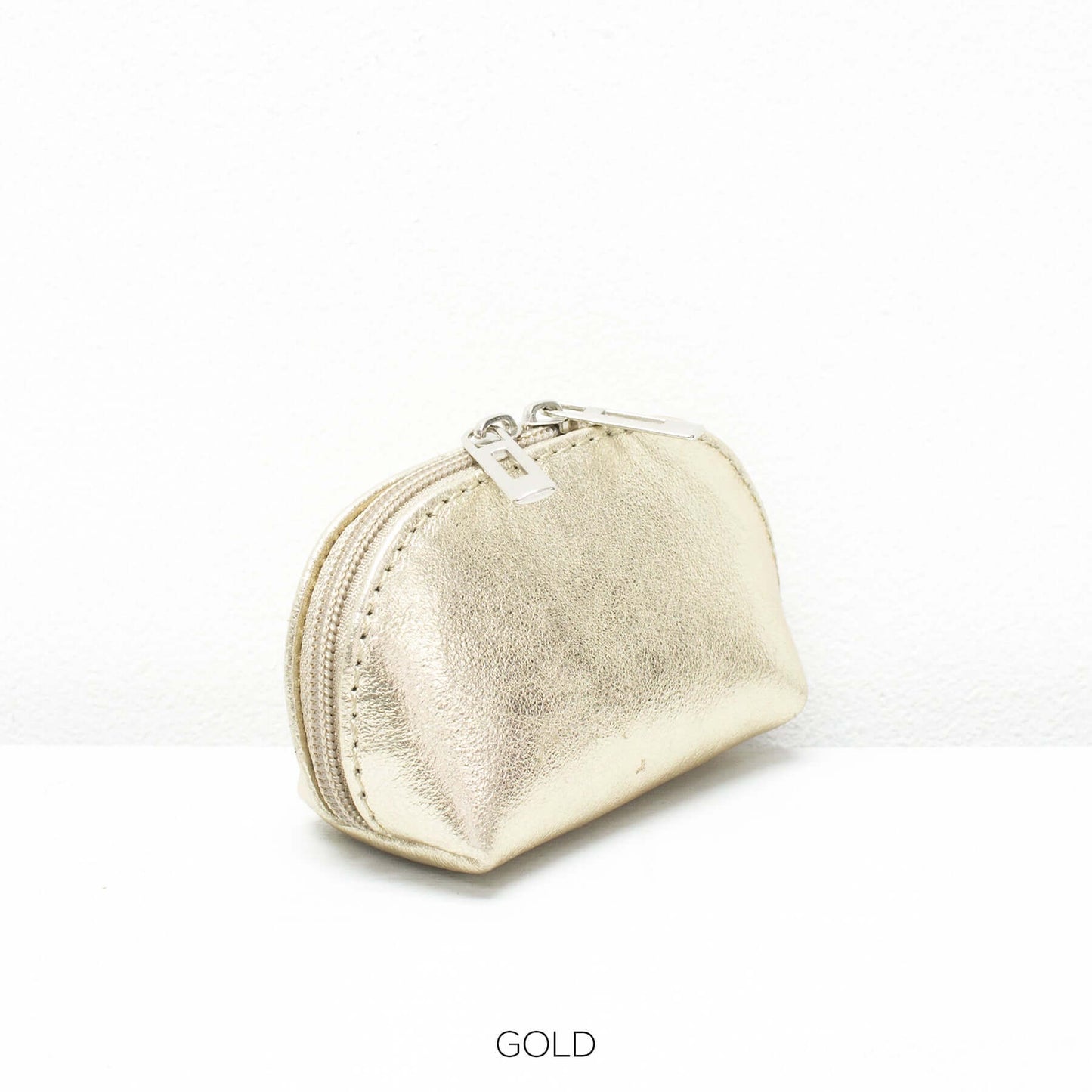 Leather Metallic Coin Purse