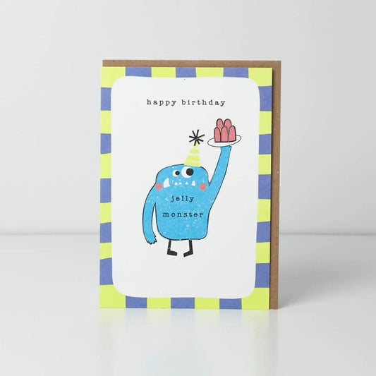 Belly Button Designs - Happy Birthday Jelly Monster Card