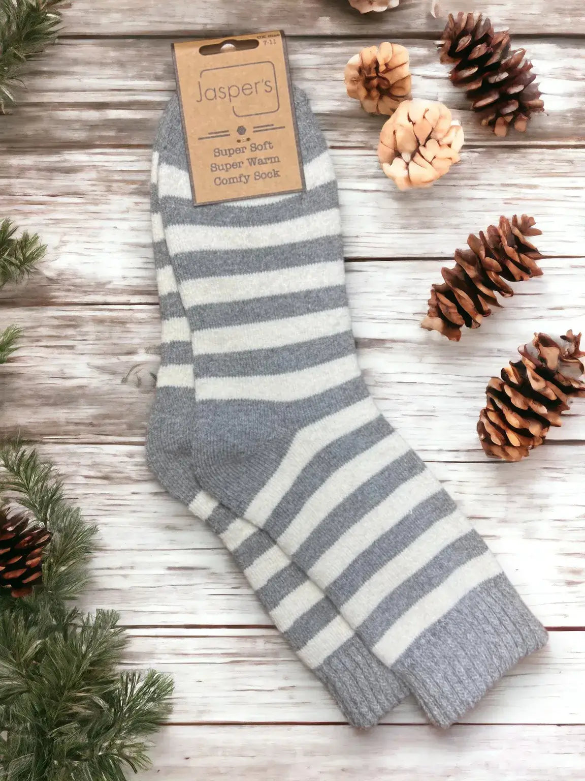 Jasper's - Striking Stripe Super Cosy Men’s Socks