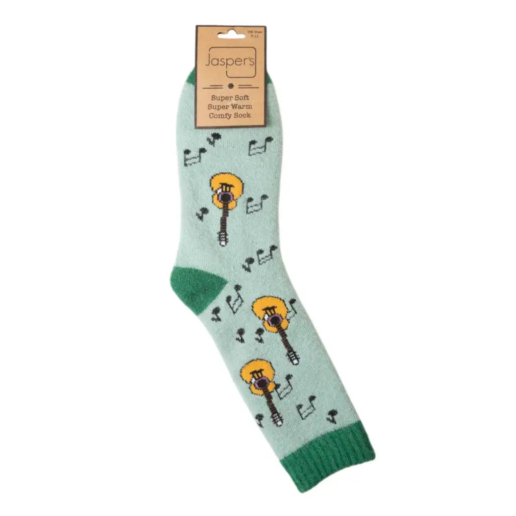 Jasper's - Men's Guitar Print Cosy Socks