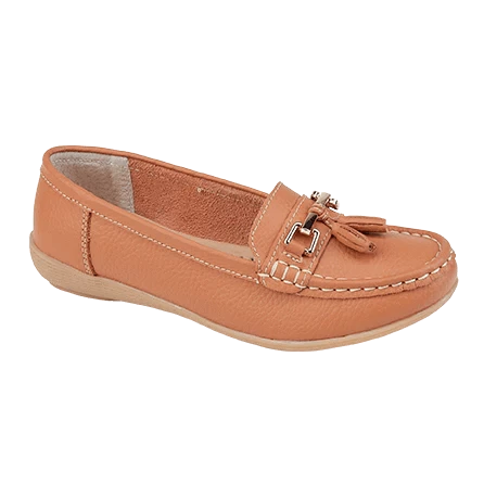 Nautical Real Leather Loafer - Sunset