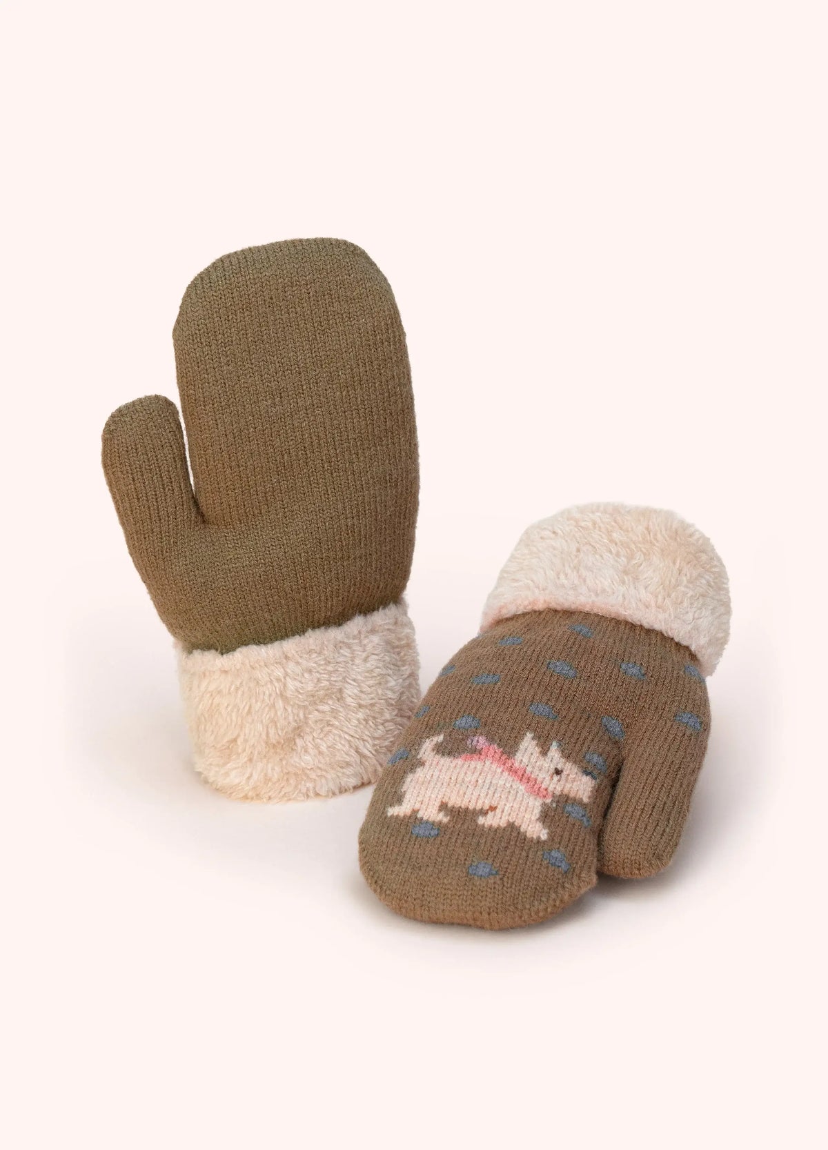 Powder Design Kids Westie Mittens - Moss