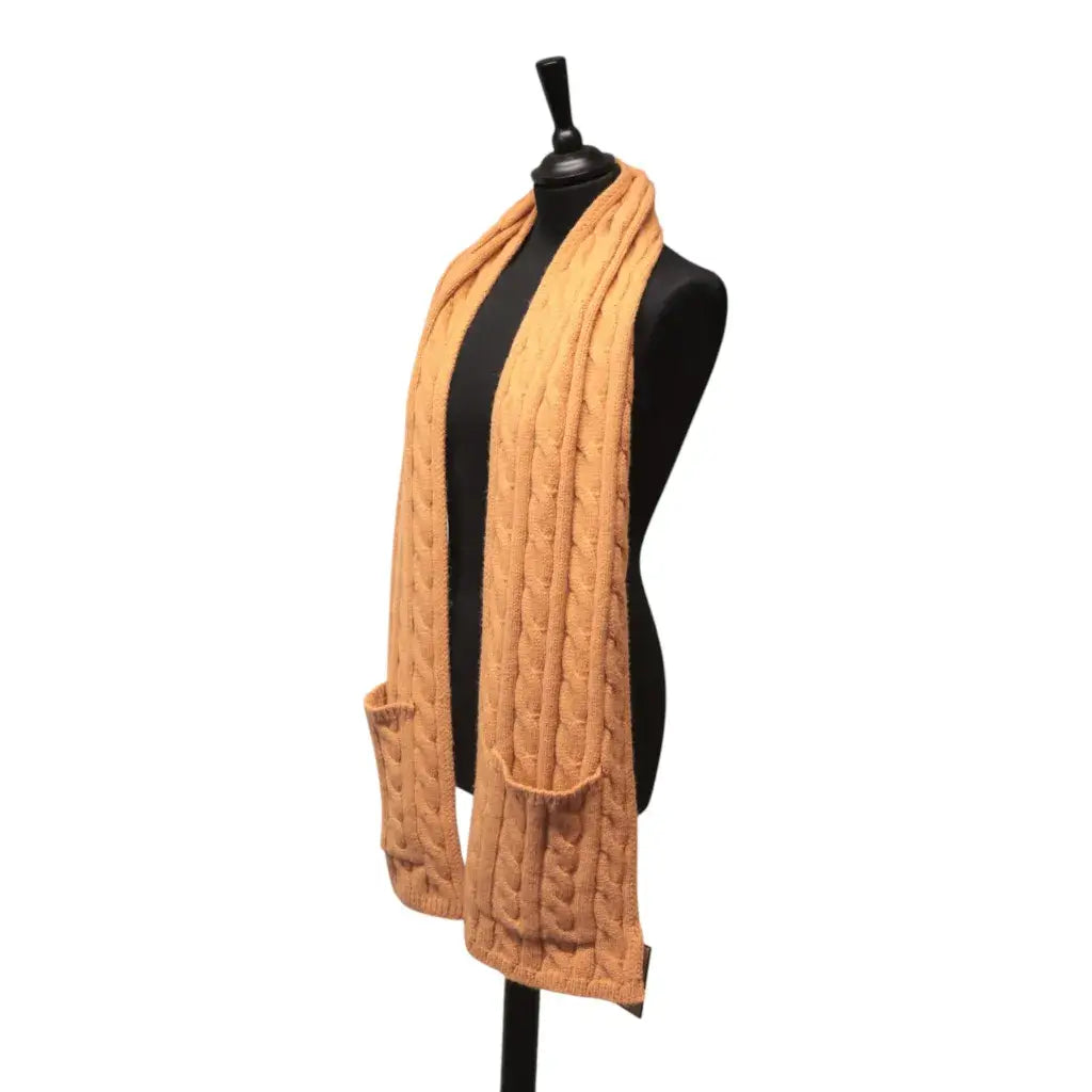 Jess & Lou - Cable Knit Pocket Scarf