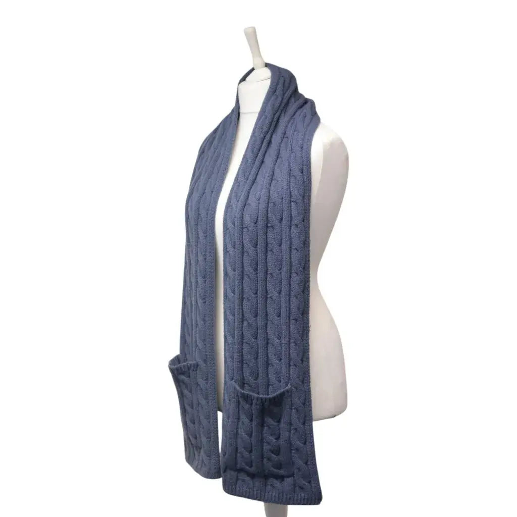 Jess & Lou - Cable Knit Pocket Scarf