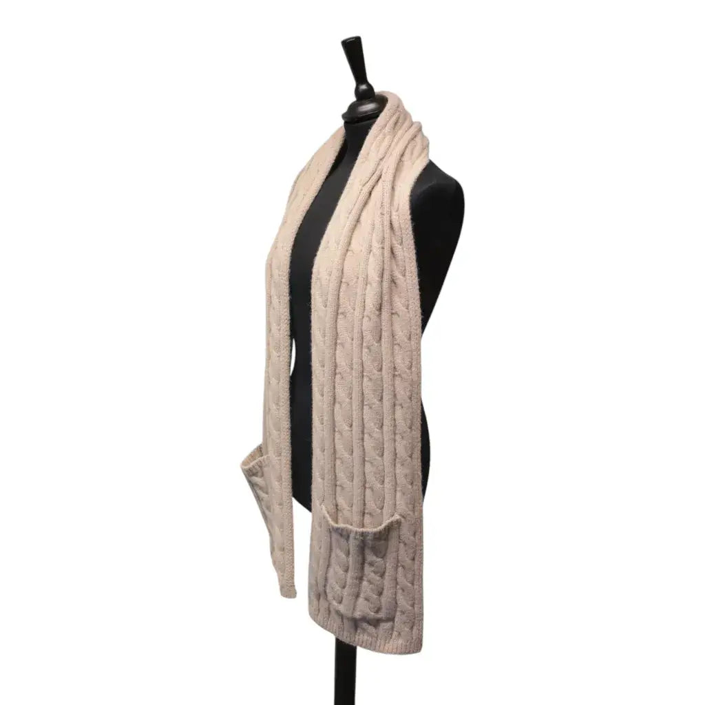 Jess & Lou - Cable Knit Pocket Scarf