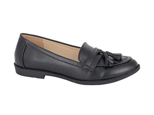 Boulevard Black Tassel Detail Loafer