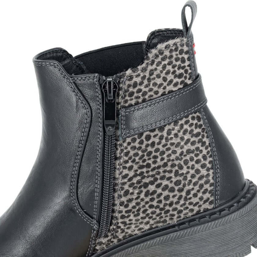 Ladies Buckle Ankle Boot - ARNALDA