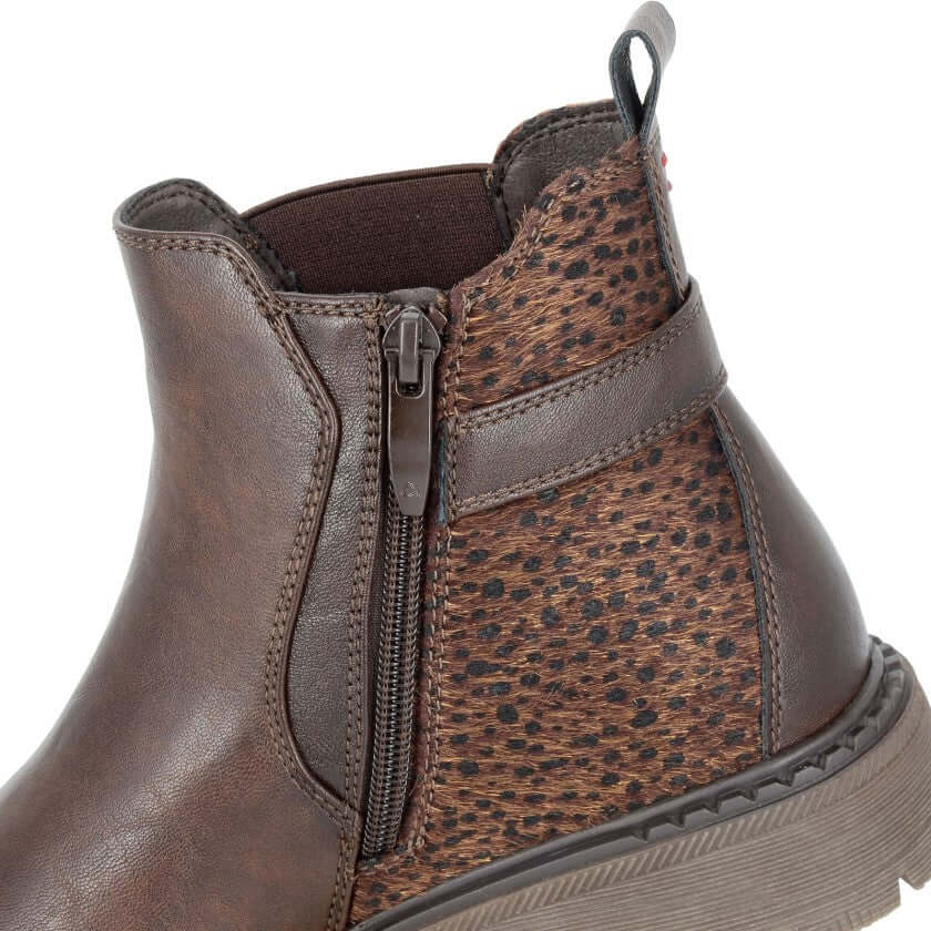 Ladies Buckle Ankle Boot - ARNALDA