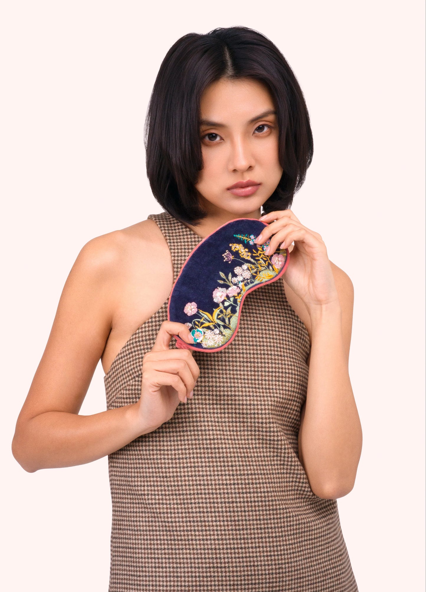 Powder Design Luxury Velvet Eyemask - Navy