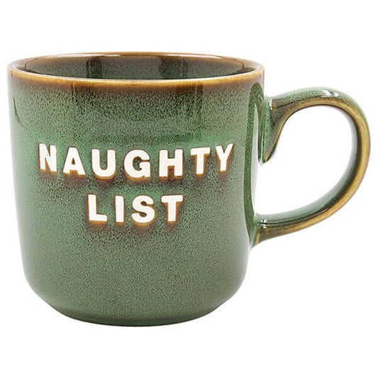 Christmas Jolly Green 'Naughty List' Mug