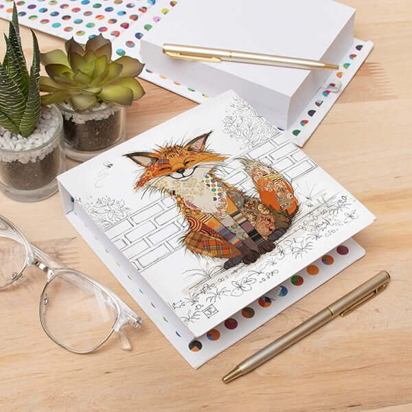 Bug Art Memo Block Fox