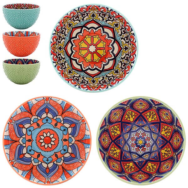 Tuscany Mandala Bowls - Medium
