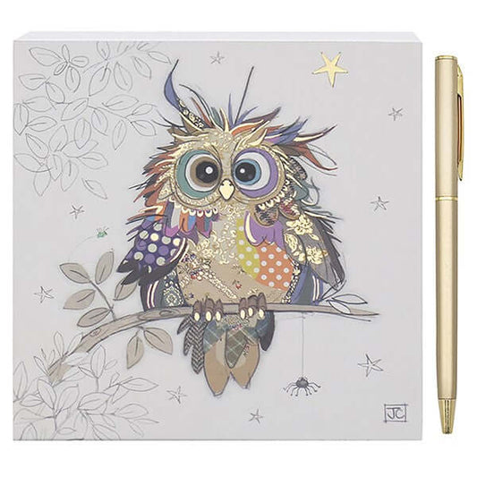 Bug Art Memo Block Otto Owl