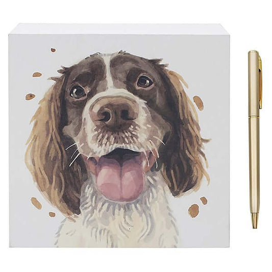 Licks & Kisses Memo Pad Springer Spaniel