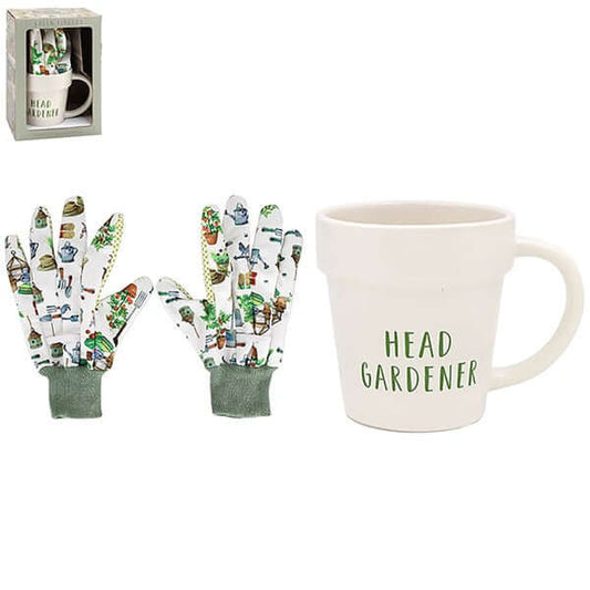 Mug & Glove Set Head Gardener