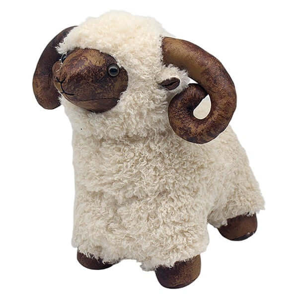 White Fury Doorstop Ram