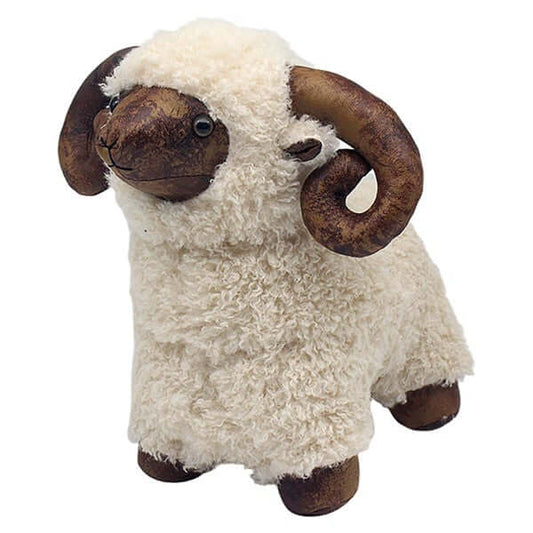 White Fury Doorstop Ram