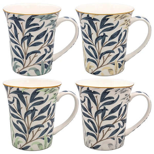 William Morris Willow Bough Lustre Mug Set of 4