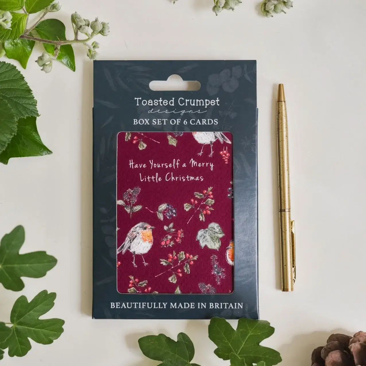 Merry Little Christmas (Deep Red) Set of 6 Cards