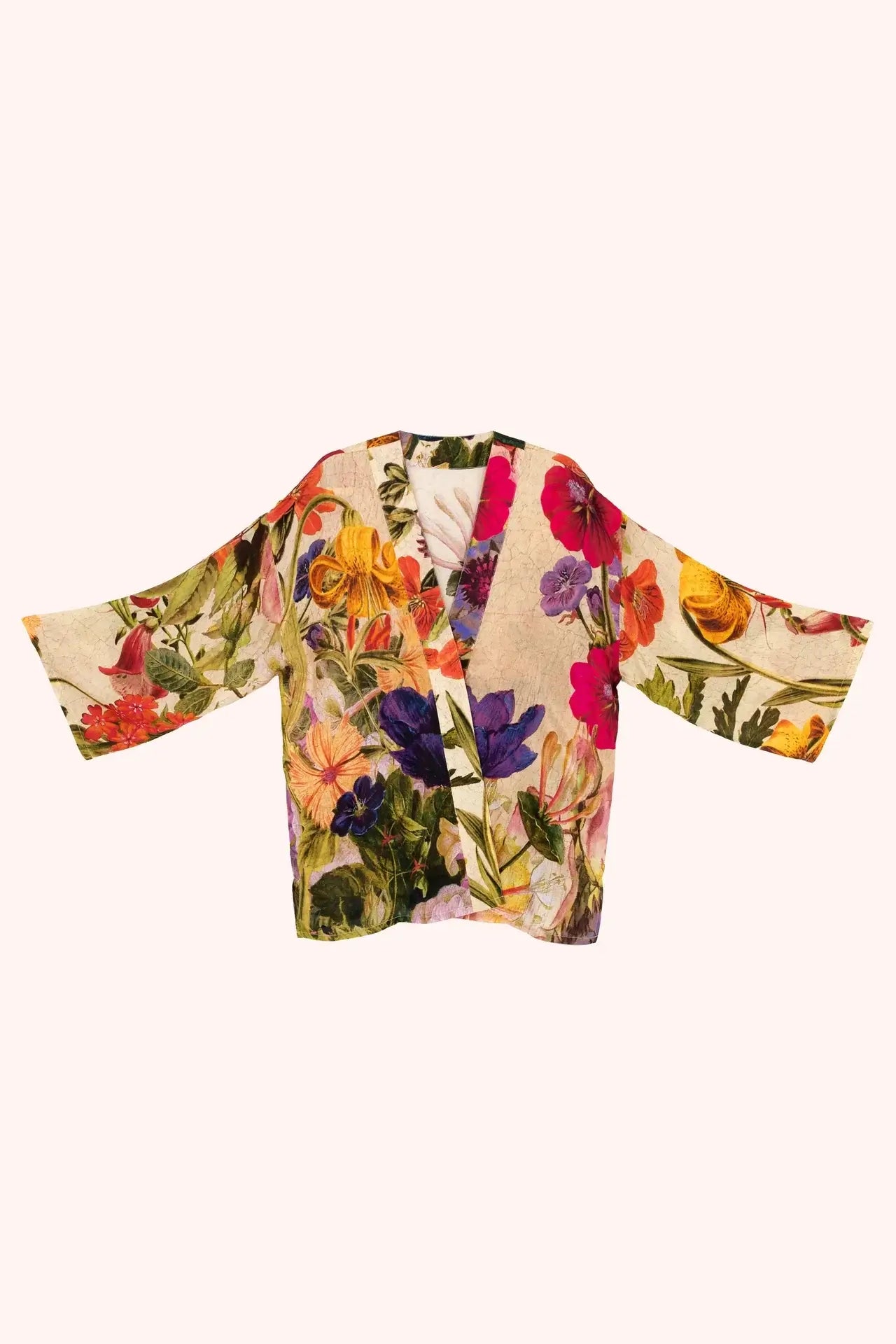 Powder Design Kimono Jacket - Cream Posy
