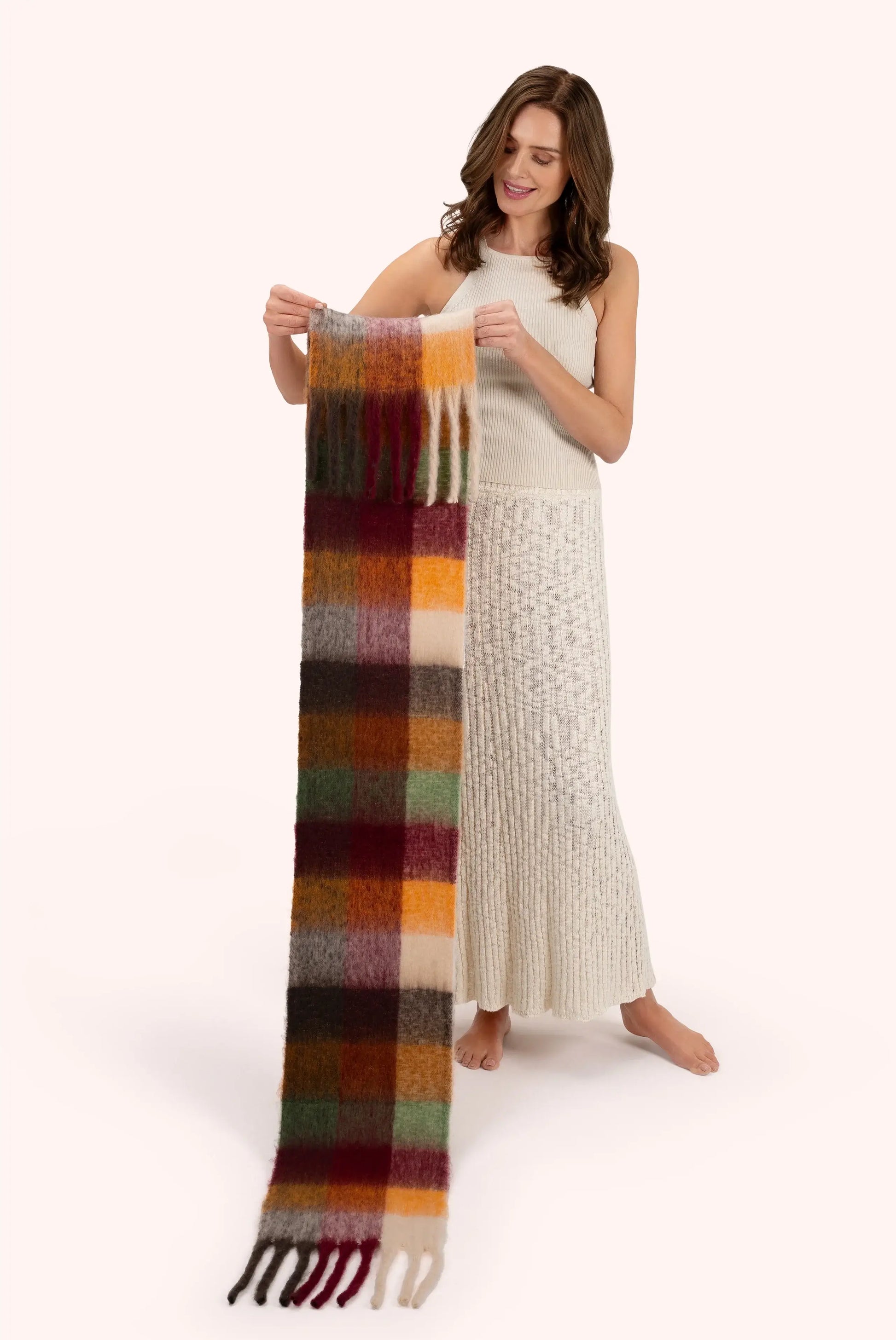 Powder Design Cosy Scarf - Molly, Russet Mix