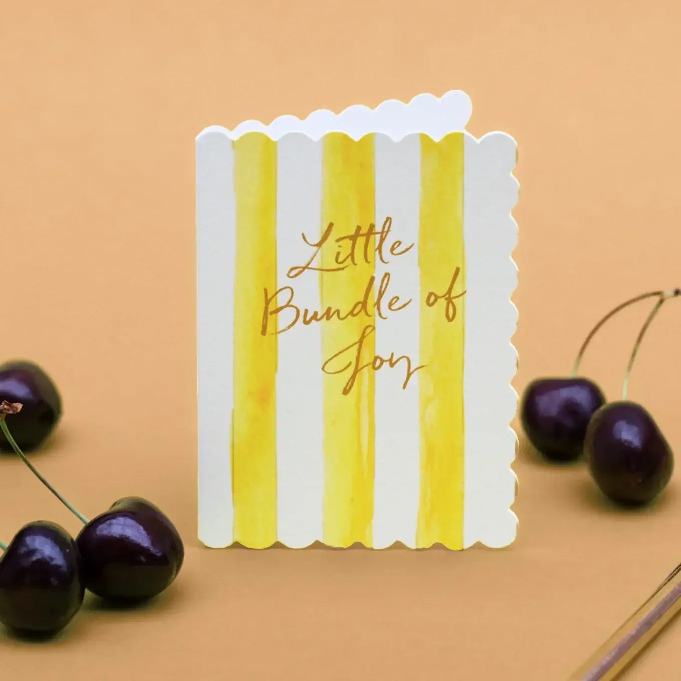 Little Bundle of Joy (Lemon Stripes) Card