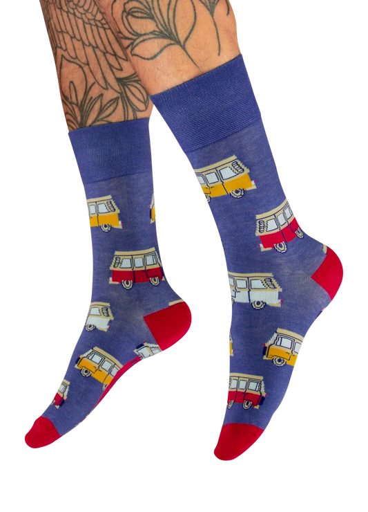 Powder Design Men's Socks - Vintage Van - Denim