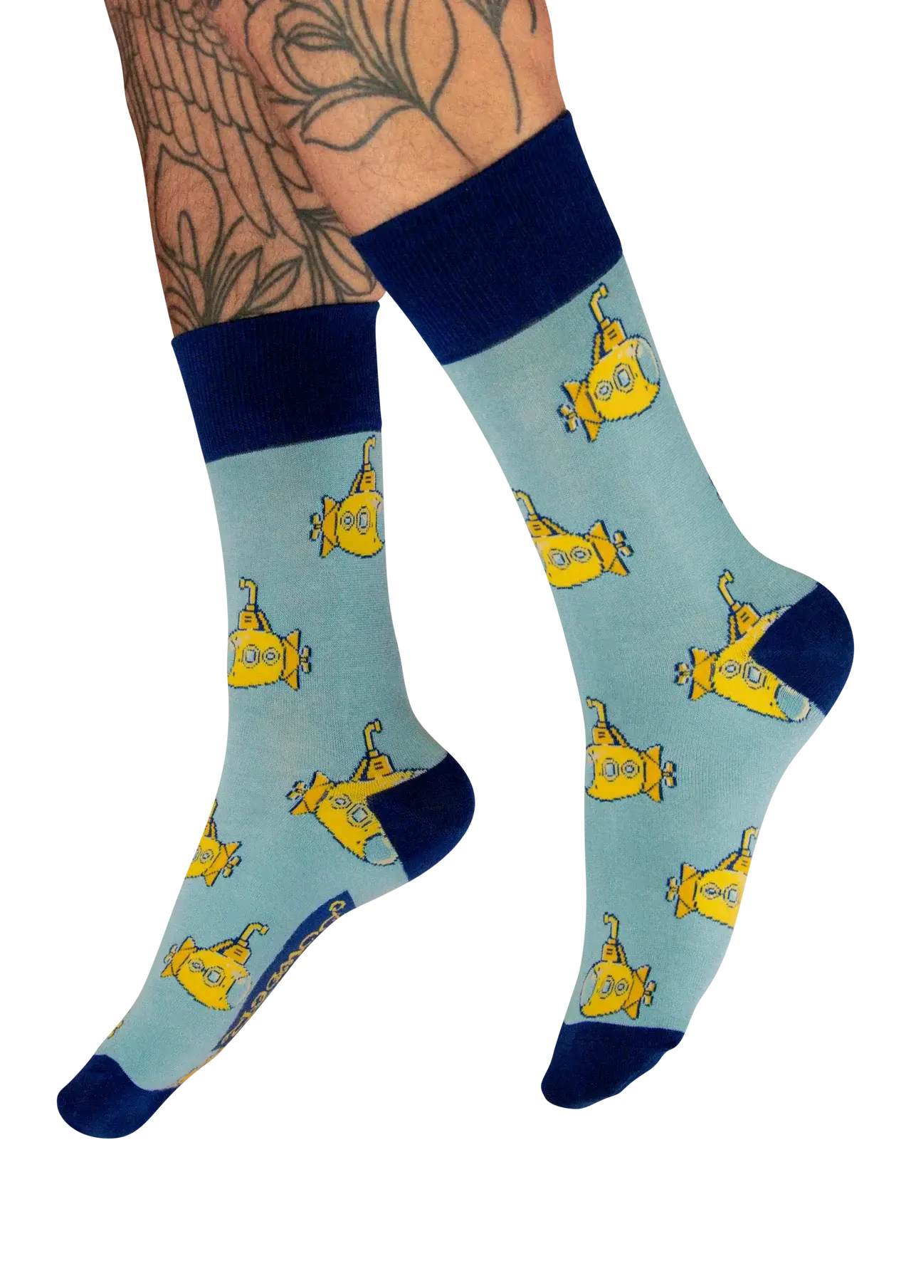 Powder Design Men's Socks - Yellow Submarine in Denim