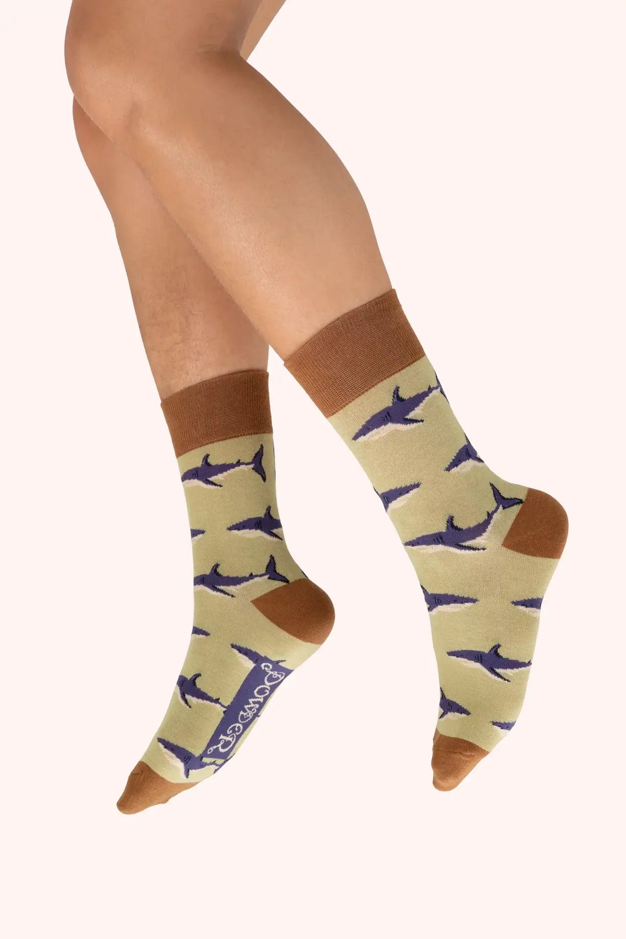 Powder Design Men's Socks - Sharky, Sage