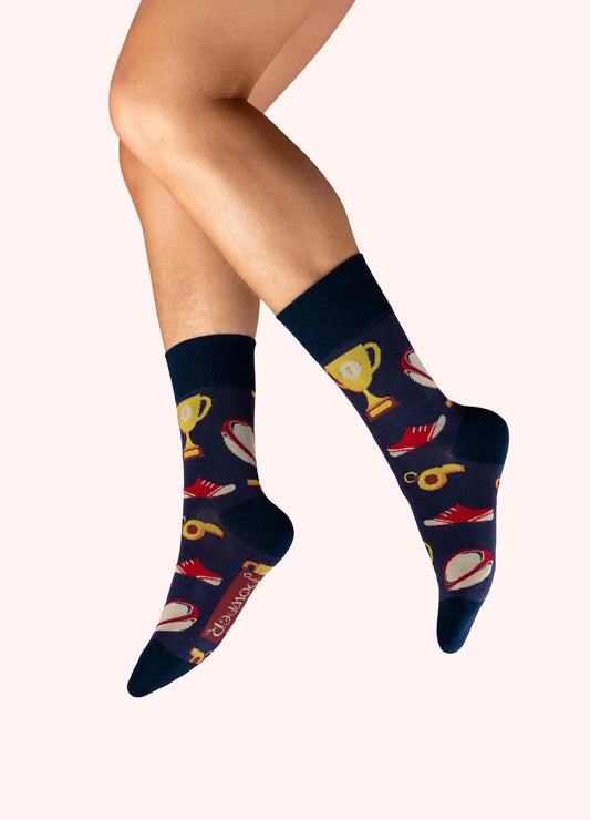 Powder Design Men's ankle socks - Vintage Rugby in Navy