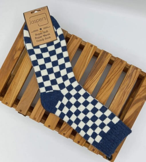 Jasper's - Men's Checkerboard Rib Cosy Socks