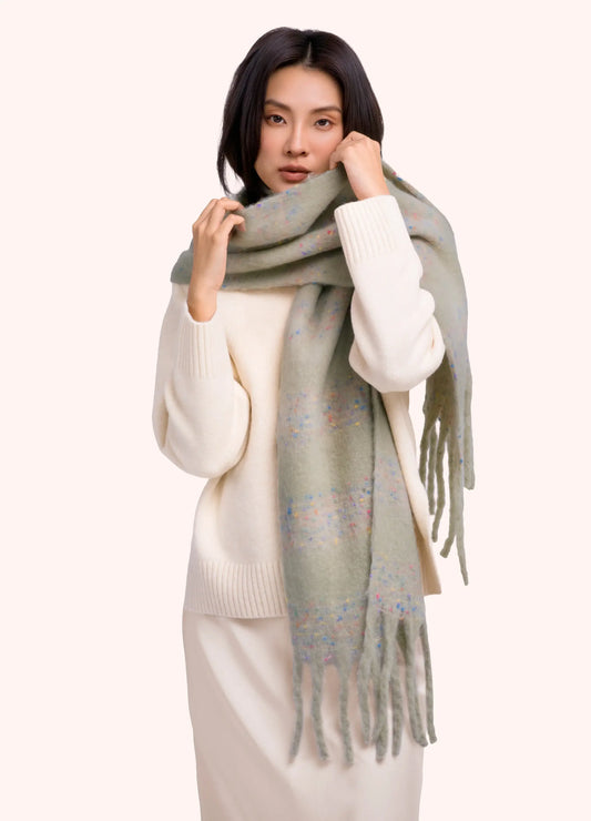 Powder Design Nancy Cosy Scarf - Soft Green